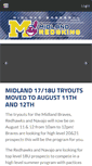Mobile Screenshot of midlandredskins.com