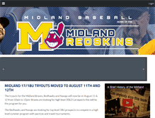 Tablet Screenshot of midlandredskins.com
